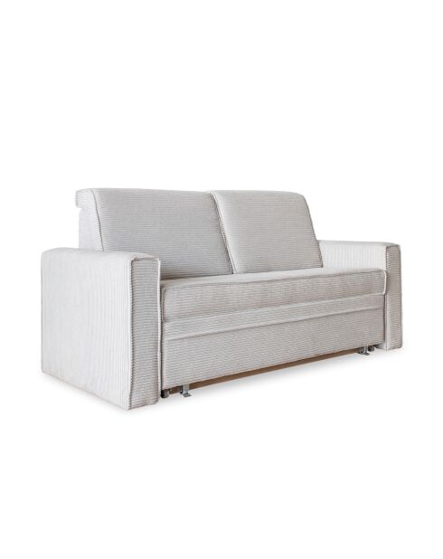 Sofá convertible Lucky Lucy de 2 plazas beige- 168x88x90 cm