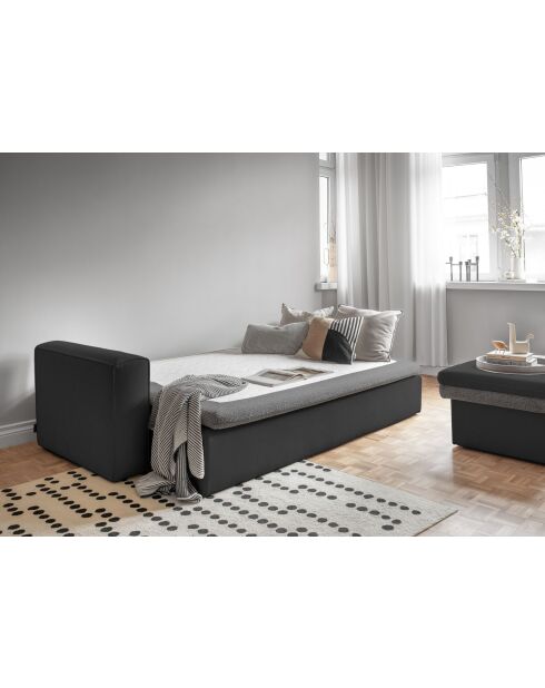 Wilson 3-Sitzer-Ausziehsofa, dunkelgrau, 237 x 97 x 90 cm