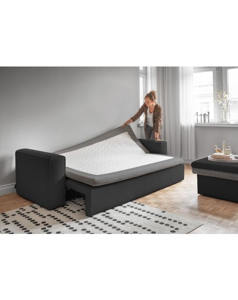 Wilson 3-Sitzer-Ausziehsofa, dunkelgrau, 237 x 97 x 90 cm