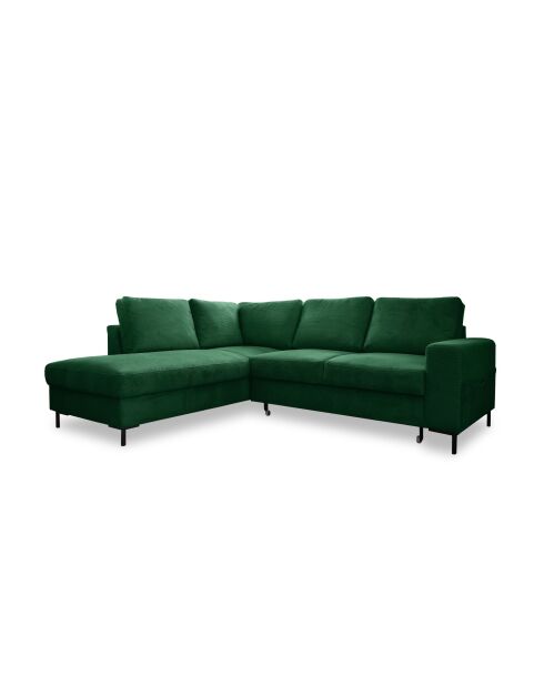 L Ecksofa, umwandelbar, linke Ecke, Lofty Lilly, Smaragdgrün, 237 x 197 x 84 cm
