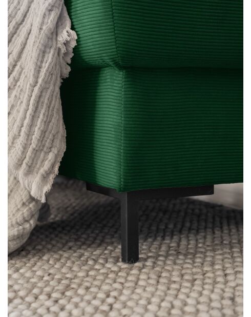 L Ecksofa, umwandelbar, linke Ecke, Lofty Lilly, Smaragdgrün, 237 x 197 x 84 cm