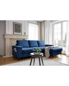 Lofty Lilly Ecksofa, umwandelbar, rechtwinklig, marineblau, 236 x 148 x 84 cm