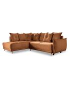 Ecksofa L, umwandelbar, linke Ecke, Lazy Lukka Brick — 247 x 191 x 85 cm