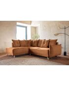 Ecksofa L, umwandelbar, linke Ecke, Lazy Lukka Brick — 247 x 191 x 85 cm