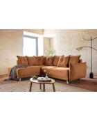 Ecksofa L, umwandelbar, linke Ecke, Lazy Lukka Brick — 247 x 191 x 85 cm