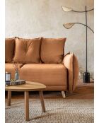 Ecksofa L, umwandelbar, linke Ecke, Lazy Lukka Brick — 247 x 191 x 85 cm