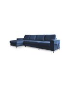 S-MAX Wandelbares linkes Ecksofa Lofty Lilly Marineblau- 306x150x84 cm