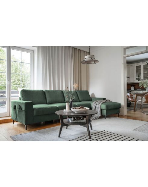 S-MAX Lofty Lilly Ecksofa, umwandelbar, rechtwinklig, Smaragdgrün, 306 x 150 x 84 cm