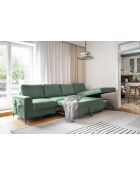 S-MAX Lofty Lilly Ecksofa, umwandelbar, rechtwinklig, Smaragdgrün, 306 x 150 x 84 cm