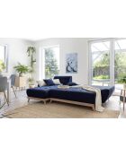 Dazzling Daisy Navyblaues umwandelbares Ecksofa links, 4 Stück — 260 x 166 x 77 cm