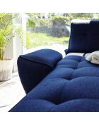 Dazzling Daisy Navyblaues umwandelbares Ecksofa links, 4 Stück — 260 x 166 x 77 cm