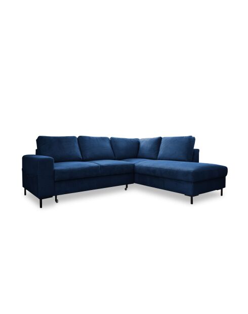 L Wandelbares rechtwinkliges Ecksofa Lofty Lilly Marineblau- 237 x 197 x 84 cm