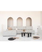 Sofá de esquina convertible S Lulu Salt and Pepper- 338x184x94 cm