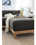 Rechts omvormbare hoekbank Dazzling Daisy Anthracite - 330x190x77 cm