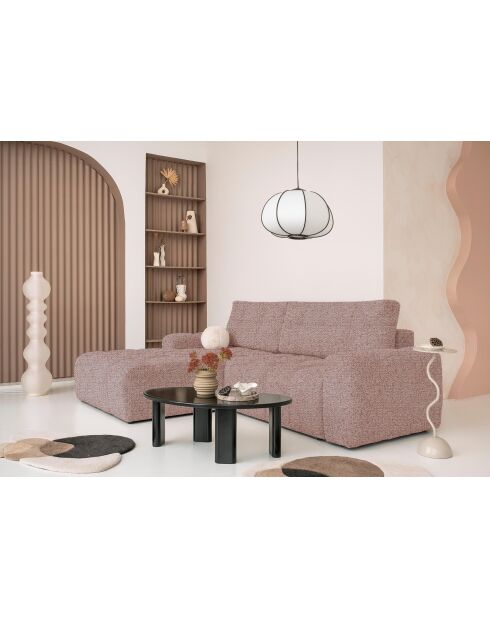 Divano Angolare Trasformabile S Left Lulu Red - 268x184x94 cm