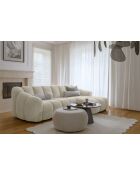 Festes Ecksofa S rechts Shell Beige- 255x165x75 cm