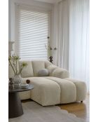 Festes Ecksofa S rechts Shell Beige- 255x165x75 cm
