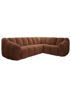 Vaste hoekbank L Rechterkant, Terracotta, 265x205x75 cm