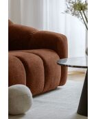 Vaste hoekbank L Rechterkant, Terracotta, 265x205x75 cm