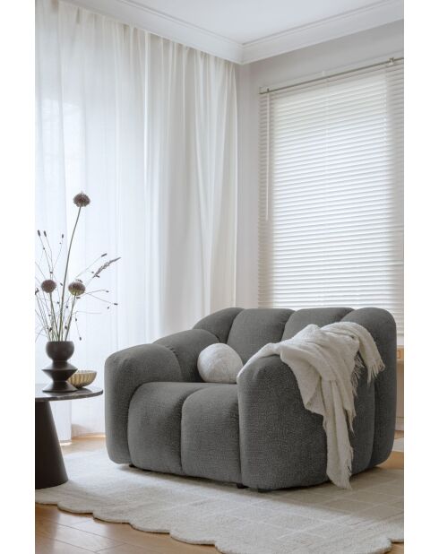 Grey Shell Sessel mit 1 Sitz — 124 x 109 x 75 cm