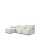 Festes Ecksofa XS, links Flex Felix Beige- 244x154x70 cm