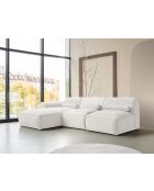 Festes Ecksofa XS, links Flex Felix Beige- 244x154x70 cm