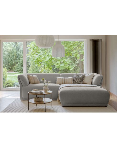 Gatsby Fixed S hoekbank rechts lichtgrijs - 280x173x87 cm