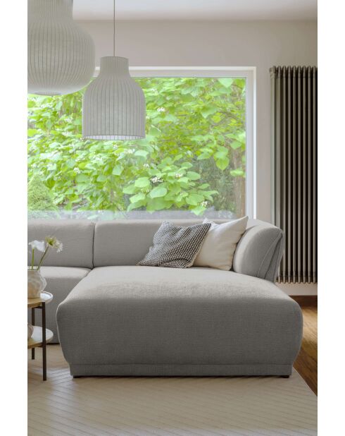 Gatsby Fixed S hoekbank rechts lichtgrijs - 280x173x87 cm