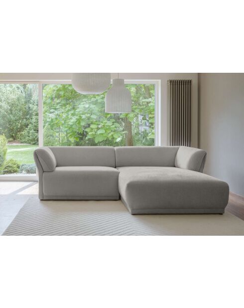 Gatsby Fixed S hoekbank rechts lichtgrijs - 280x173x87 cm