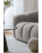 Shell Sessel mit 1 Sitz, hellgrau - 124x109x75 cm