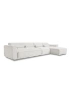 Fixiertes M-Ecksofa, rechts Flex Felix Beige- 340x154x70 cm