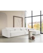 Fixiertes M-Ecksofa, rechts Flex Felix Beige- 340x154x70 cm