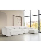 Fixiertes M-Ecksofa, rechts Flex Felix Beige- 340x154x70 cm