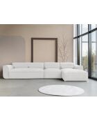 Fixiertes M-Ecksofa, rechts Flex Felix Beige- 340x154x70 cm