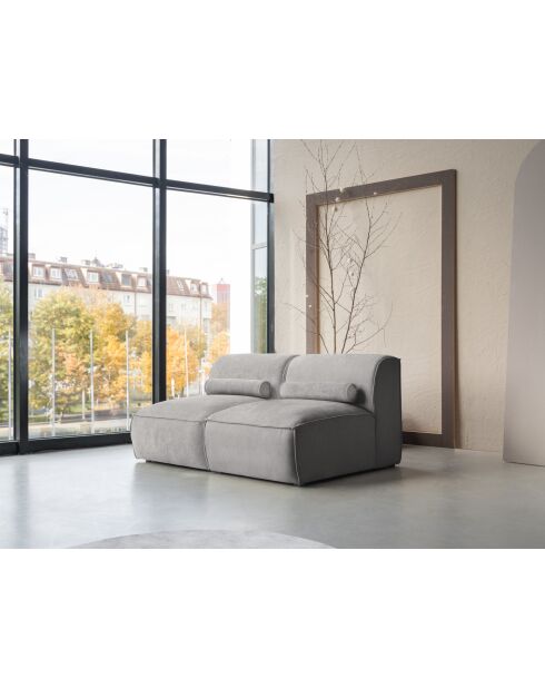 Flex Felix grijze kleine 2-zitsbank - 152x96x70 cm