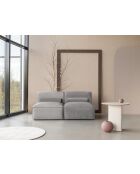 Flex Felix grijze kleine 2-zitsbank - 152x96x70 cm