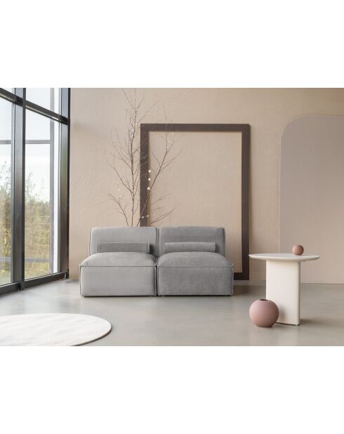 Flex Felix grijze kleine 2-zitsbank - 152x96x70 cm