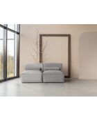 Flex Felix grijze kleine 2-zitsbank - 152x96x70 cm