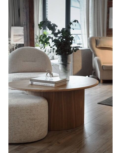 Mesita de roble Flo — 107x72x44 cm