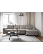 S-MAX Wandelbares Ecksofa rechtwinklig Lofty Lilly Taupe- 306x150x84 cm