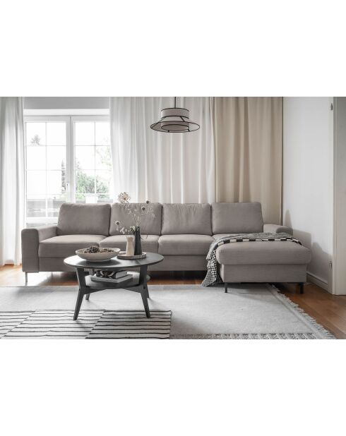 S-MAX Wandelbares Ecksofa rechtwinklig Lofty Lilly Taupe- 306x150x84 cm