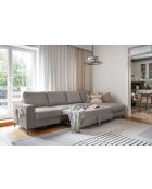 S-MAX Wandelbares Ecksofa rechtwinklig Lofty Lilly Taupe- 306x150x84 cm