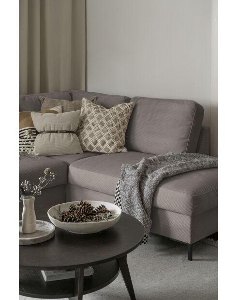 S-MAX Wandelbares Ecksofa rechtwinklig Lofty Lilly Taupe- 306x150x84 cm