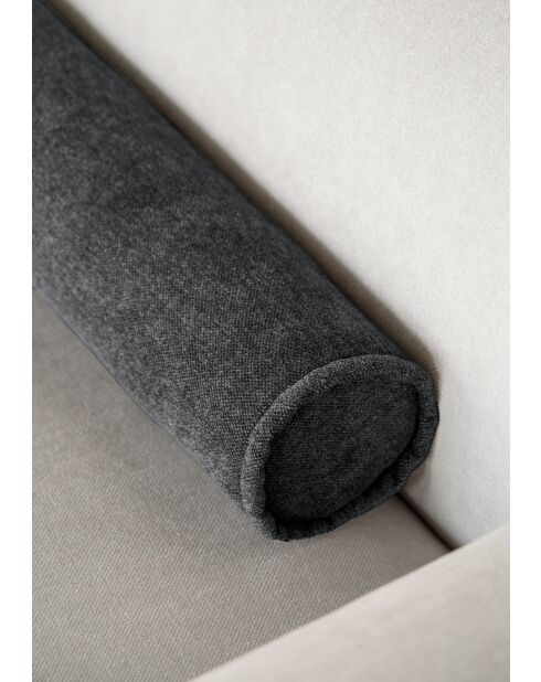 Festes Ecksofa XS, links Flex Felix Dunkelgrau- 244x154x70 cm