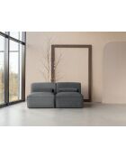 Flex Felix kleine 2-zitsbank donkergrijs - 152x96x70 cm