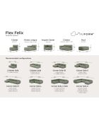 Flex Felix kleine 2-zitsbank donkergrijs - 152x96x70 cm