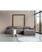 Festes Ecksofa XS, rechts Flex Felix Gris- 244x154x70 cm