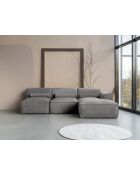Festes Ecksofa XS, rechts Flex Felix Gris- 244x154x70 cm