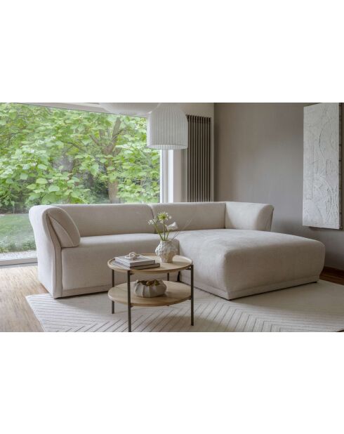 Gatsby Beige Fixed S hoekbank rechts - 280x173x87 cm