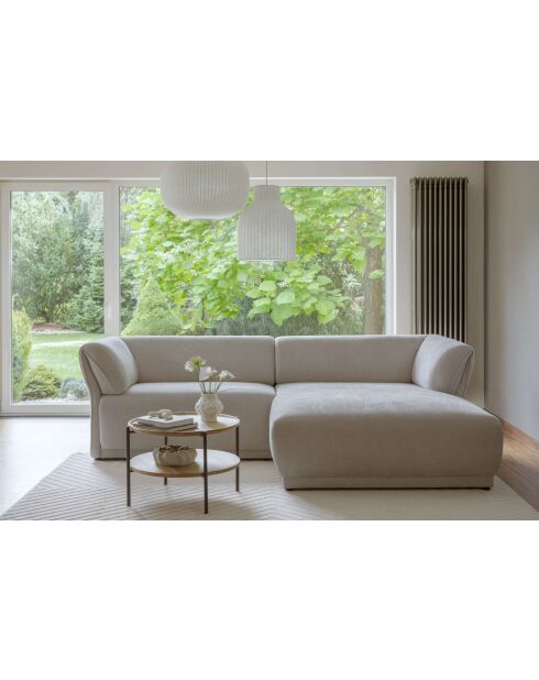 Gatsby Beige Fixed S hoekbank rechts - 280x173x87 cm